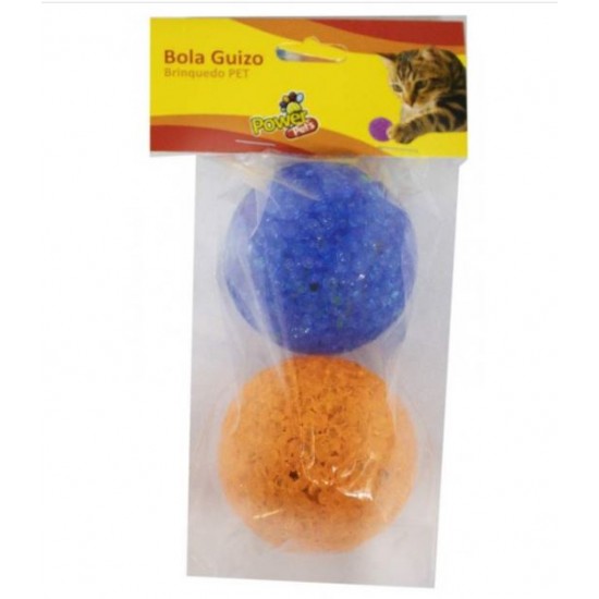 BOLA C/GUIZO POWERPETS MED REFIL C/12UN