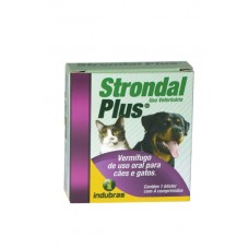 113042 - STRONDAL PLUS CAES E GATOS 4 COMPRIMIDOS