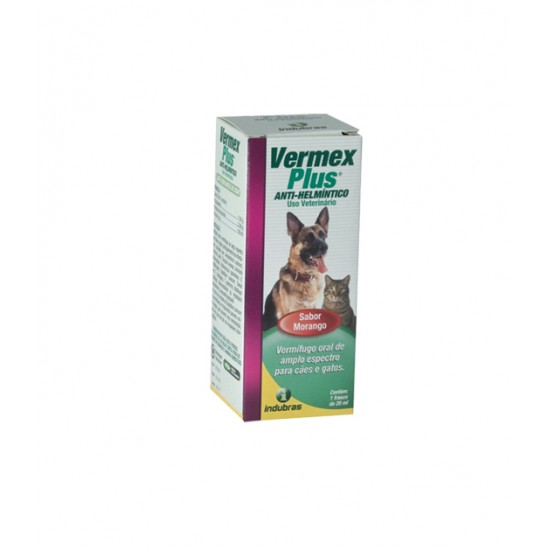 VERMEX PLUS 20 ML ADULTO SABOR MORANGO