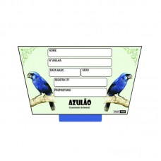 15997 - PLACA IDENTIFICACAO AZULAO C/6UN.R-527AZ