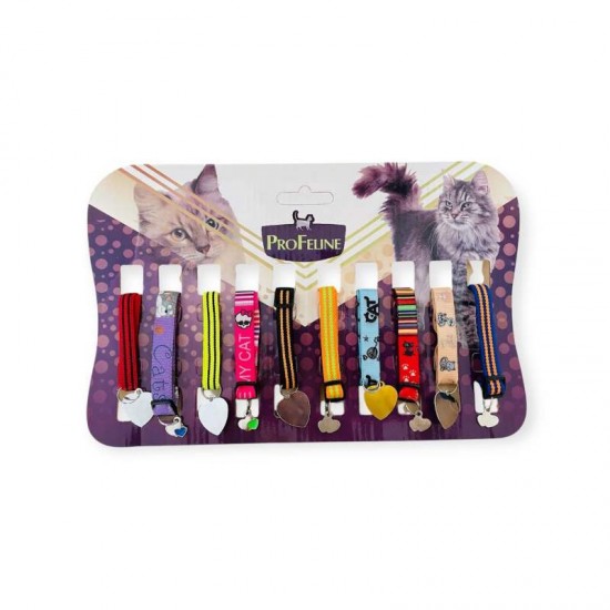 COLEIRA ELASTICA C/PLACA CORACAO C/10UN